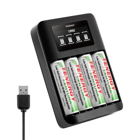 WAY6Pcs 1200mAh Rechargable Batteries Charger Doc