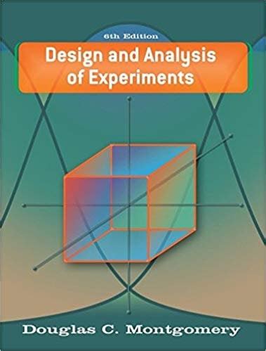 WCS Design Analysis Experiments 6th Edition with SSM and Study Tips Set Doc