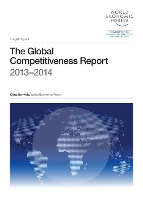 WEF GlobalCompetitivenessReport 2013 14 pdf Kindle Editon