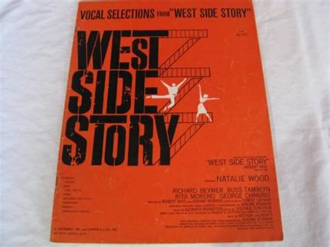 WEST SIDE STORY NATALIE WOOD 1957 SHEET MUSIC FOLDER 451 SHEET MUSIC PDF