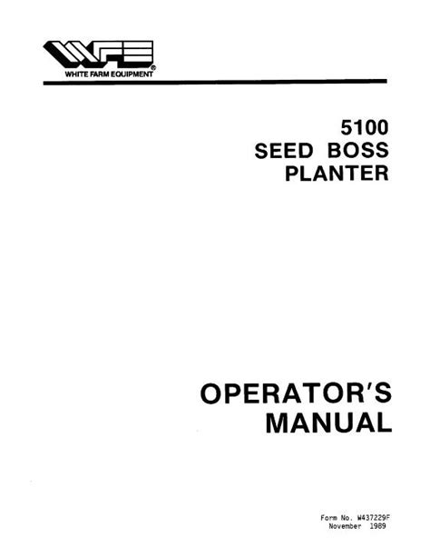 WHITE 5100 PLANTER MANUAL Ebook Reader