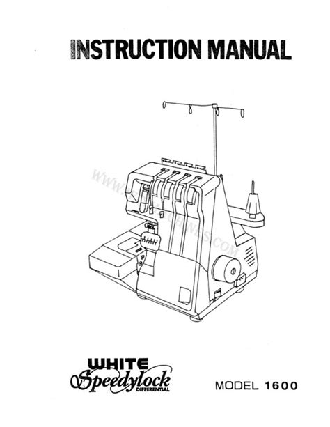 WHITE SPEEDYLOCK SERGER MANUAL Ebook Doc