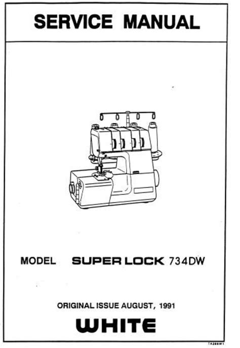 WHITE SUPERLOCK 734D SERGER MANUAL Ebook Doc