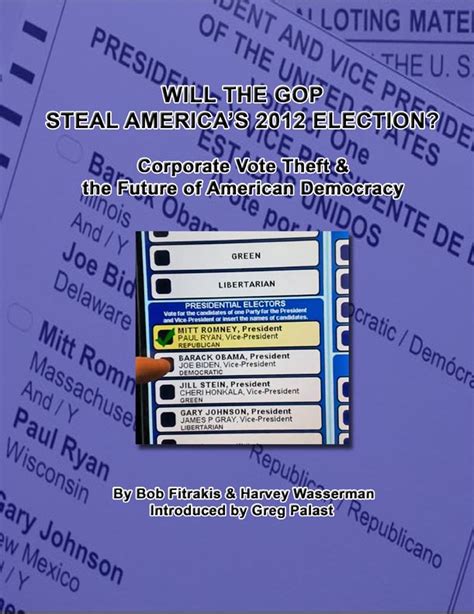 WILL THE GOP STEAL AMERICA S 2012 ELECTION Doc