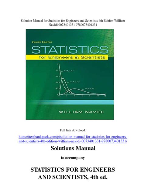 WILLIAM NAVIDI SOLUTION MANUAL STATISTICS Ebook Epub