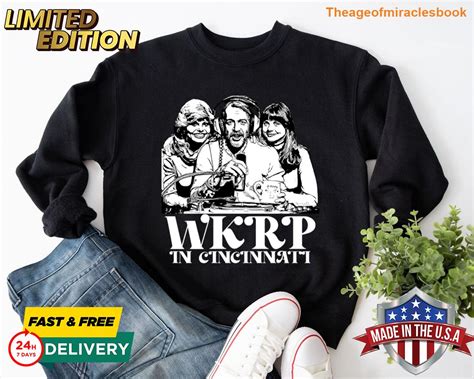 WKR-P IN CINCINNATI T-SHIRT: A Timeless Classic Honoring an Iconic Sitcom