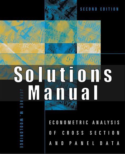 WOOLDRIDGE ECONOMETRIC ANALYSIS SOLUTIONS Ebook PDF