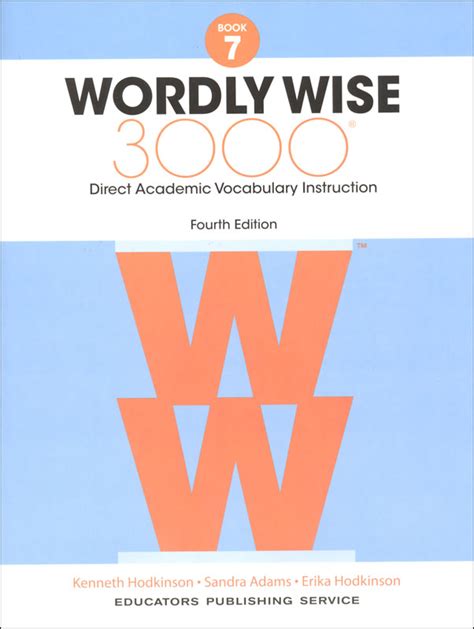 WORDLY WISE 3000 ANSWER KEY BOOK 7 Ebook Epub