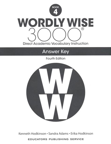 WORDLY WISE 3000 BOOK 4 ANSWER KEY FREE Ebook Reader