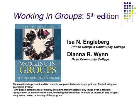 WORKING IN GROUPS 5TH EDITION Ebook PDF