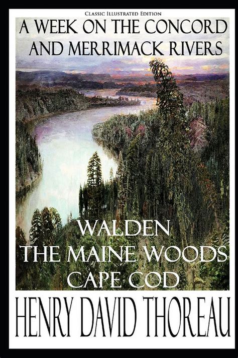 WORKS OF HENRY DAVID THOREAU BOXED SET including Walden Cape Cod The Maine Woods and A Week on the Concord and Merrimack Rivers Reader