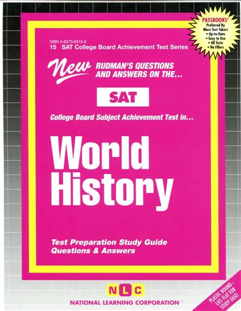 WORLD HISTORY SAT Subject Test Series Passbooks COLLEGE BOARD SAT SUBJECT TEST SERIES SAT Epub