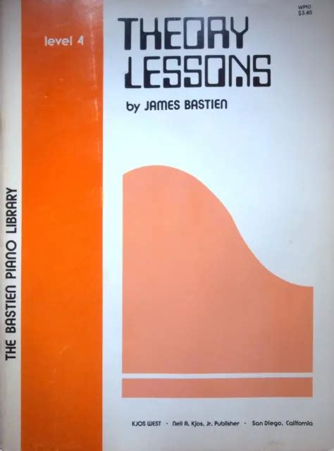 WP10 Bastien Piano Library Theory Lessons Level 4 Reader