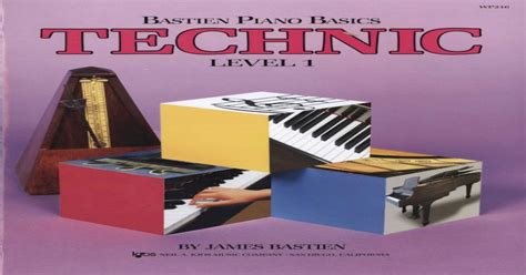 WP12 Bastien Piano Library Technic Level 1 Epub