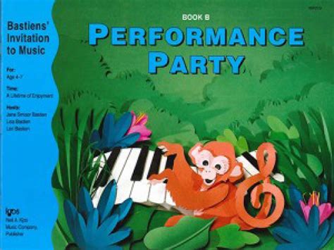 WP279 Bastiens Invitiation to Music Performance Party Book B