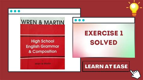 WREN AND MARTIN EXERCISE ANSWERS Ebook PDF
