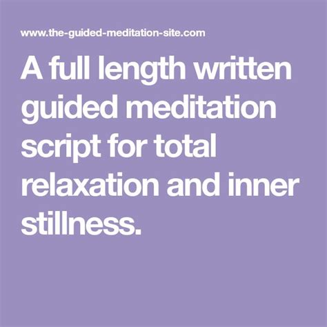 WRITTEN GUIDED MEDITATION SCRIPTS Ebook PDF