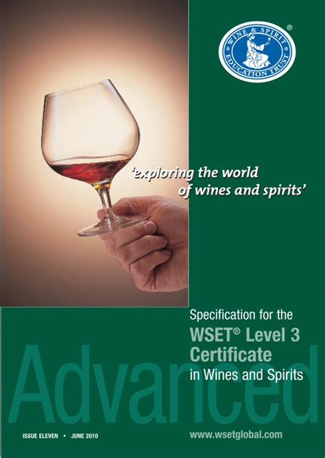 WSET Level 3 Advanced Certificate in Wines and Spirits Advanced Specification 2010 2011 pdf PDF