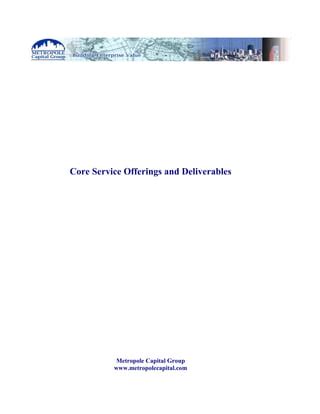 WSOV's Core Service Offerings