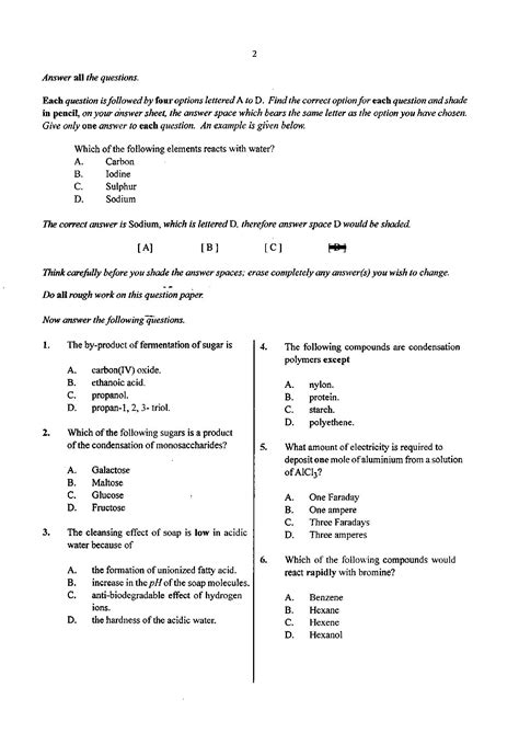 Waec 2014 Chemistry Questions And Answers Kindle Editon