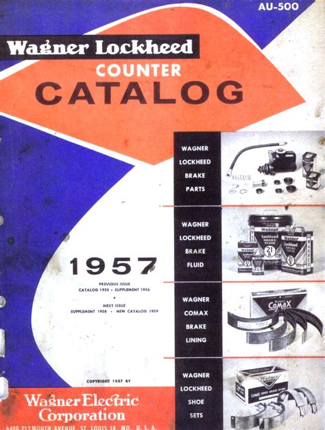 Wagner Brake Master Cylinder Catalog