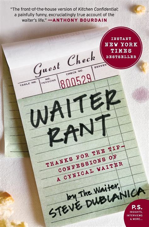 Waiter Rant Thanks for the Tip-Confessions of a Cynical Waiter PS Epub