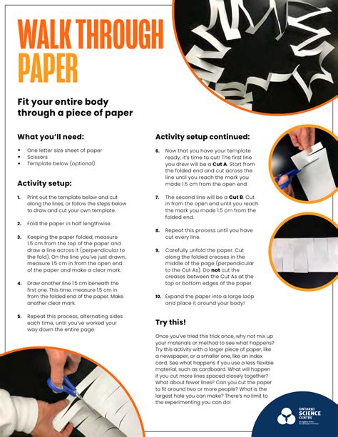 Walk Through Paper Template