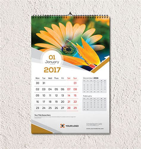 Wall Calendar Template