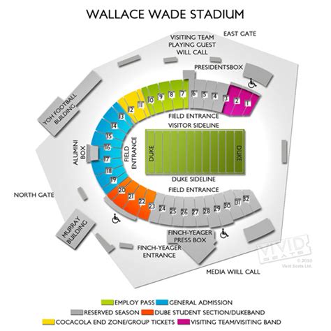 Wallace Wade Seating Chart