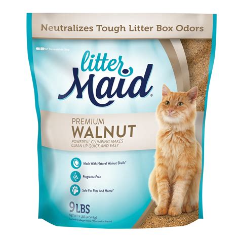 Walnut cat litter branding and marketing