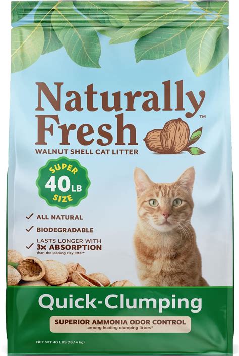 Walnut cat litter for cats with anxiety