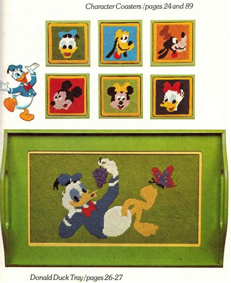 Walt Disney characters needlepoint book Embroideries and needlework instruction Kindle Editon