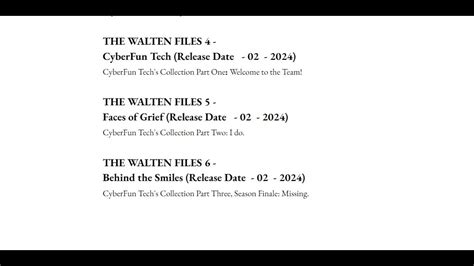 Walten Files Episode 5 Release Date Announced