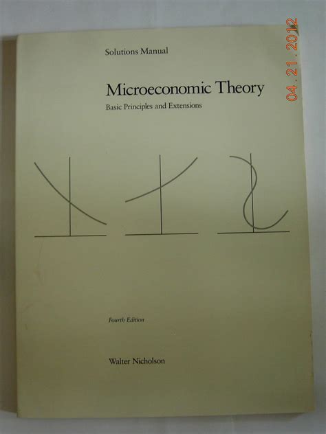 Walter Nicholson Microeconomic Theory Solution Manual Doc