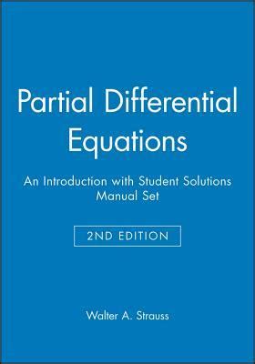 Walter Strauss Solution Manual Partial Differential Equations Kindle Editon