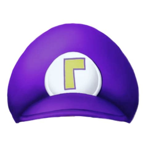 Waluigi Hat Template Transparent Front View
