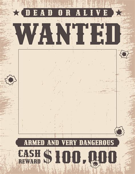Wanted Poster Template For Word