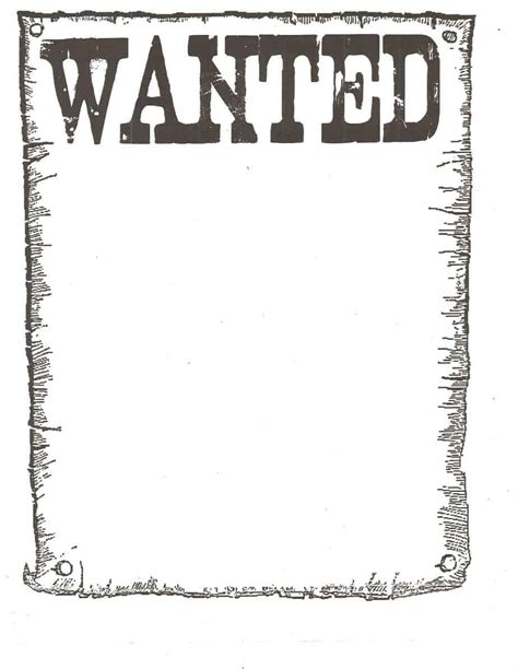 Wanted Sign Template For Word