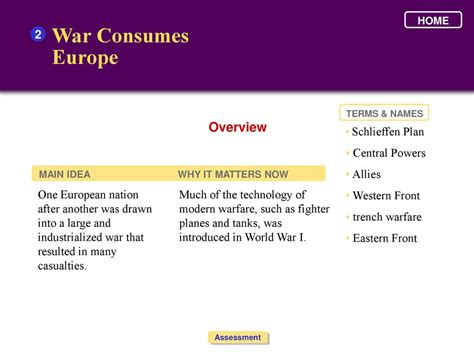 War Consumes Europe Answers Reader