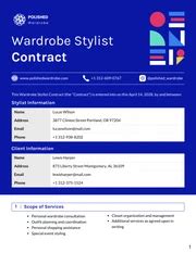 Wardrobe Stylist Contract Template