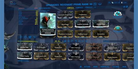 Warframe Mods: