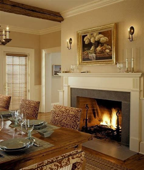 Warming Up Your Dining Room with a Mesmerizing Fireplace