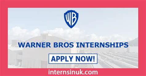 Warner Bros. Summer Internships: Dive into the Entertainment Industry's Epicenter