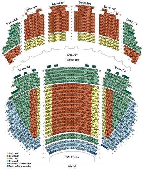 Warner Theater Seating Chart Washington Dc