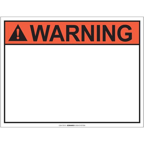 Warning Label Template