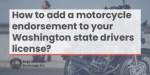 Washington State Motorcycle Endorsement: A Comprehensive Guide to Riding the Open Road