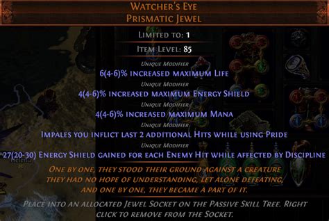 Watchers Eye Mods: The Game-Changing Powerhouse in Path of Exile