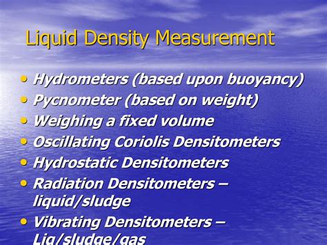 Water Density: Measurement, Significance, and Practical Applications