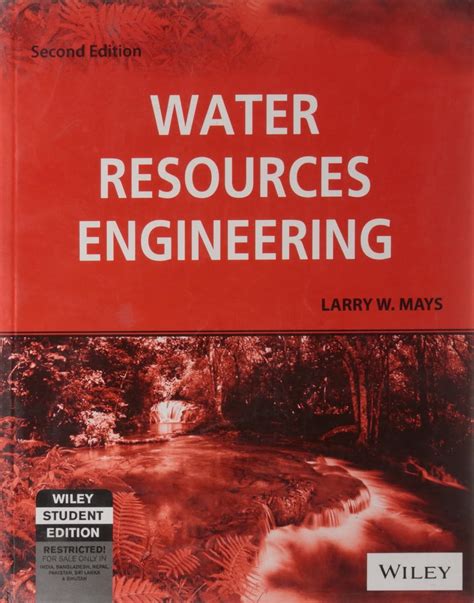 Water Resources Engineering Second Edition Larry Mays Solution Doc