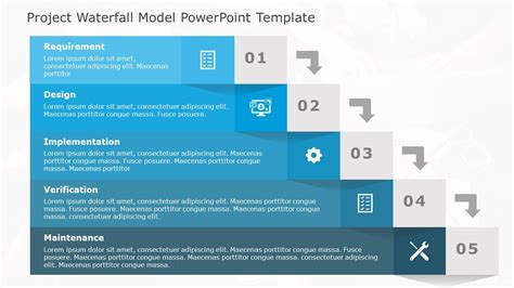 Waterfall Slide Template